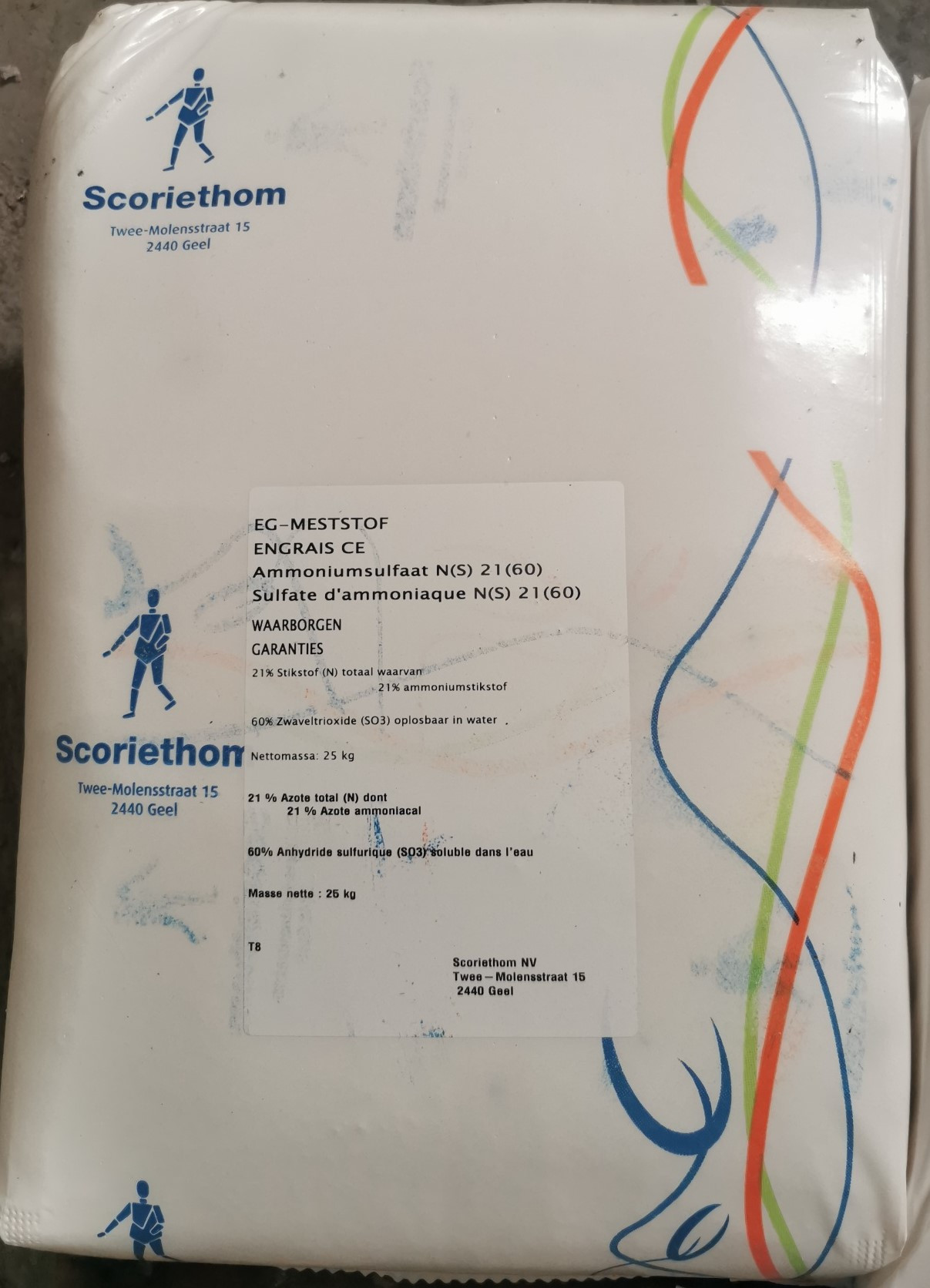 Afbeelding van Ammoniumsulfaat 21% poeder - 25 kg