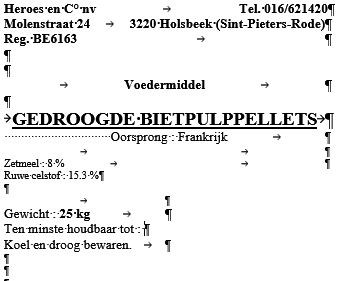Afbeelding van Bietenpulp - 25 kg
