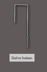 Afbeelding van Haak bevestiging gronddoek Geotextiel - 100 stuks